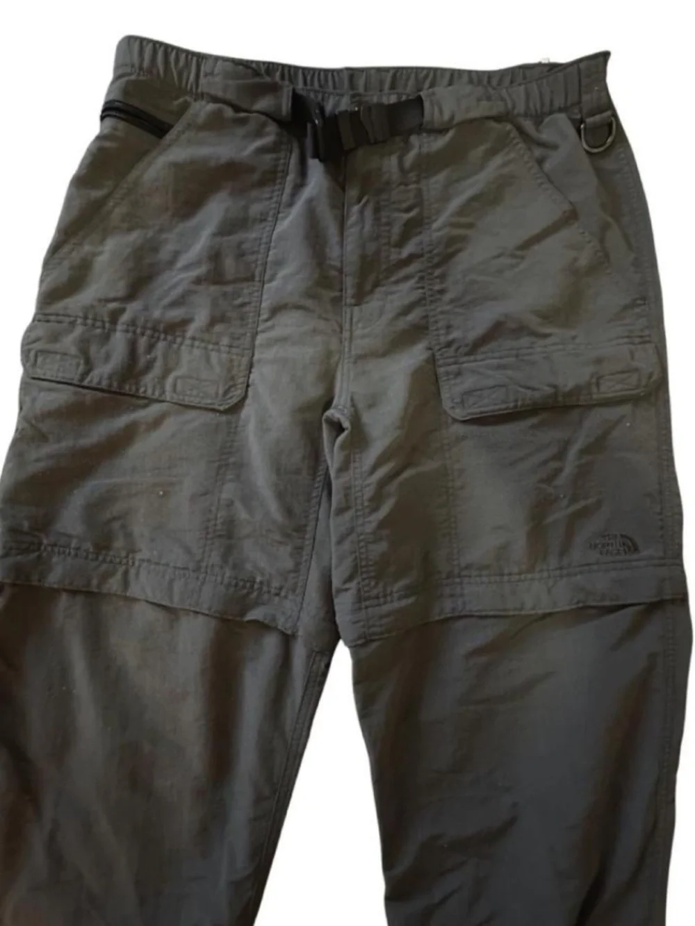The North Face charcoal convertible cargo hiking pants